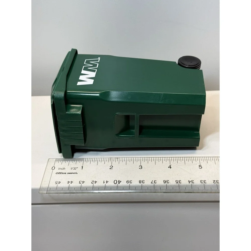 WM Waste Management Mini Trash Can DUMPSTER Collector Desk Pen Holder 5